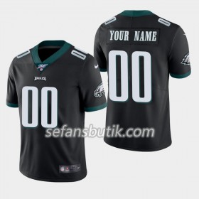 Philadelphia Eagles Tröjor Custom Nike Svart 100th - Herr
